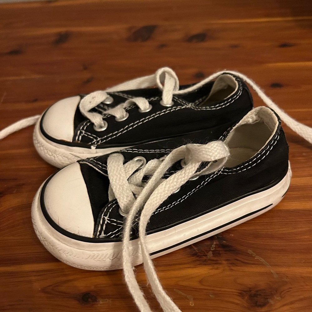 Converse Black and White Baby Shoes